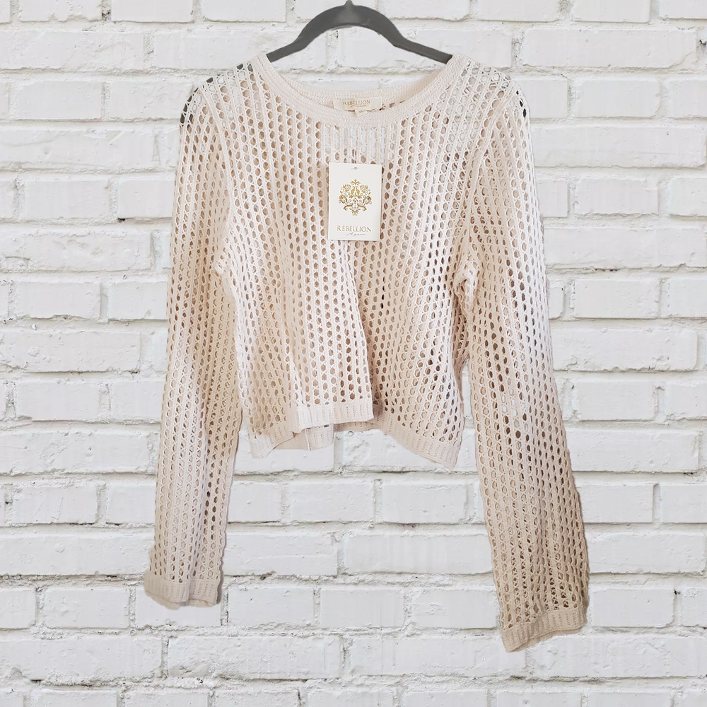 Rebellion Cream Knit Blouse